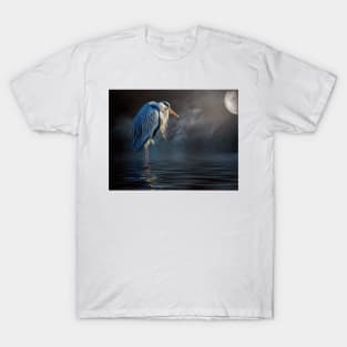 Blue Heron Moon T-Shirt